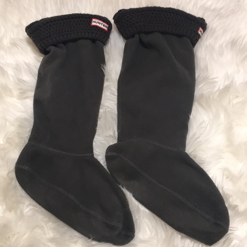 Hunter Dark Gray Rain Boots Socks - Picture 4 of 9